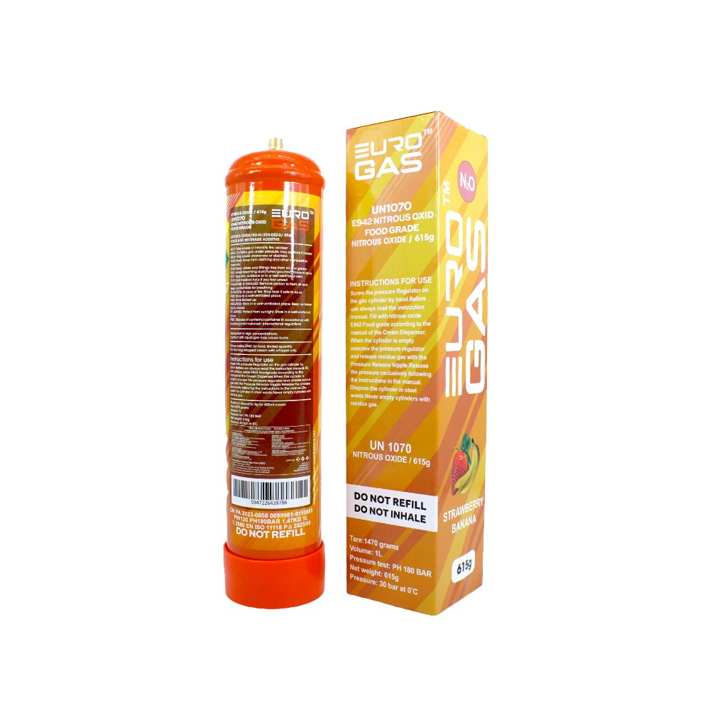 EURO GAS 615G CREAM CHARGER - MANGO