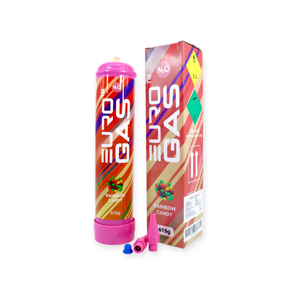 EURO GAS 615G CREAM CHARGER - RAINBOW CANDY