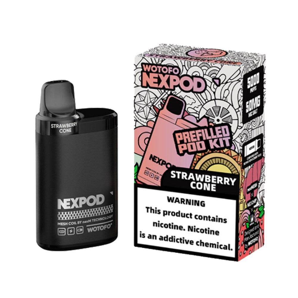 NEXPOD 50MG 5000PUFF POD KIT - STRAWBERRY CONE
