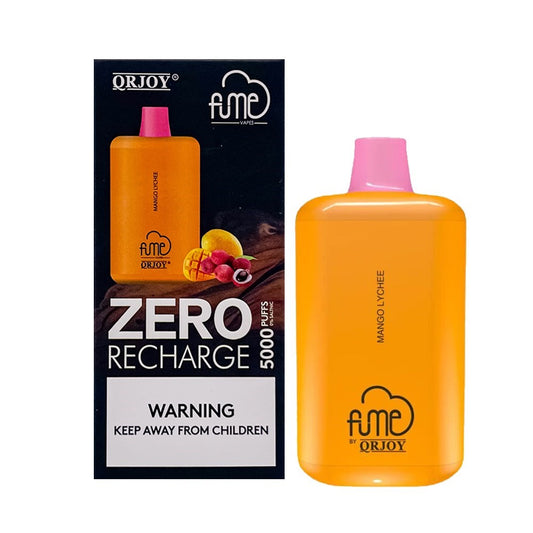 FUME RECHARGE 5000 PUFFS ZERO NIC DISPOSABLE - MANGO LYCHEE