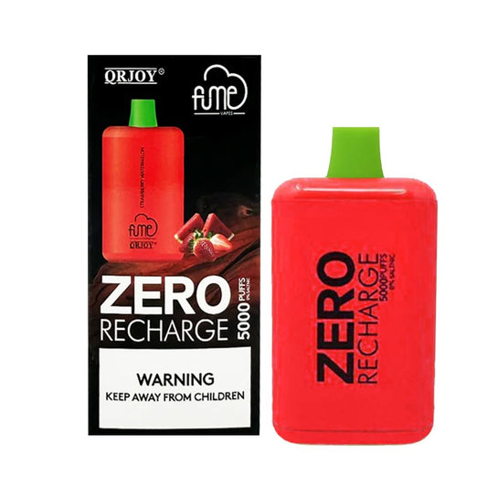 FUME RECHARGE 5000 PUFFS ZERO NIC DISPOSABLE - STRAW WATERMELON