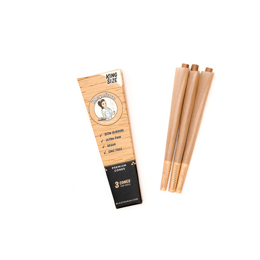 BLAZY SUSAN KING SIZE UNBLEACHED 3PK CONES