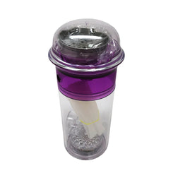 ZEBRA CUP 1 HOSE HOOKAH - PURPLE