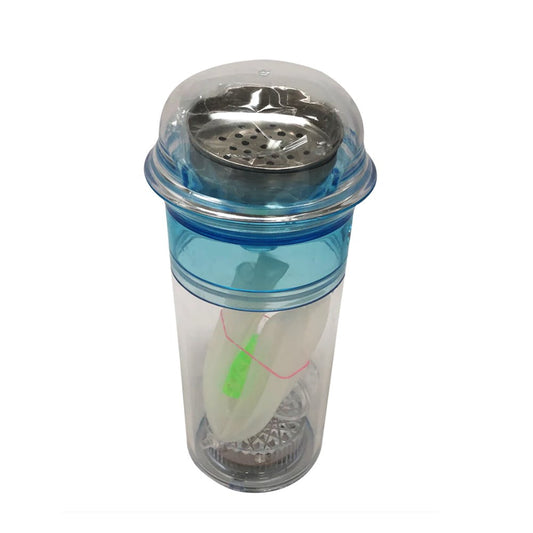 ZEBRA CUP 1 HOSE HOOKAH - LIGHT BLUE