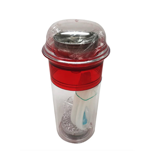 ZEBRA CUP 1 HOSE HOOKAH - RED