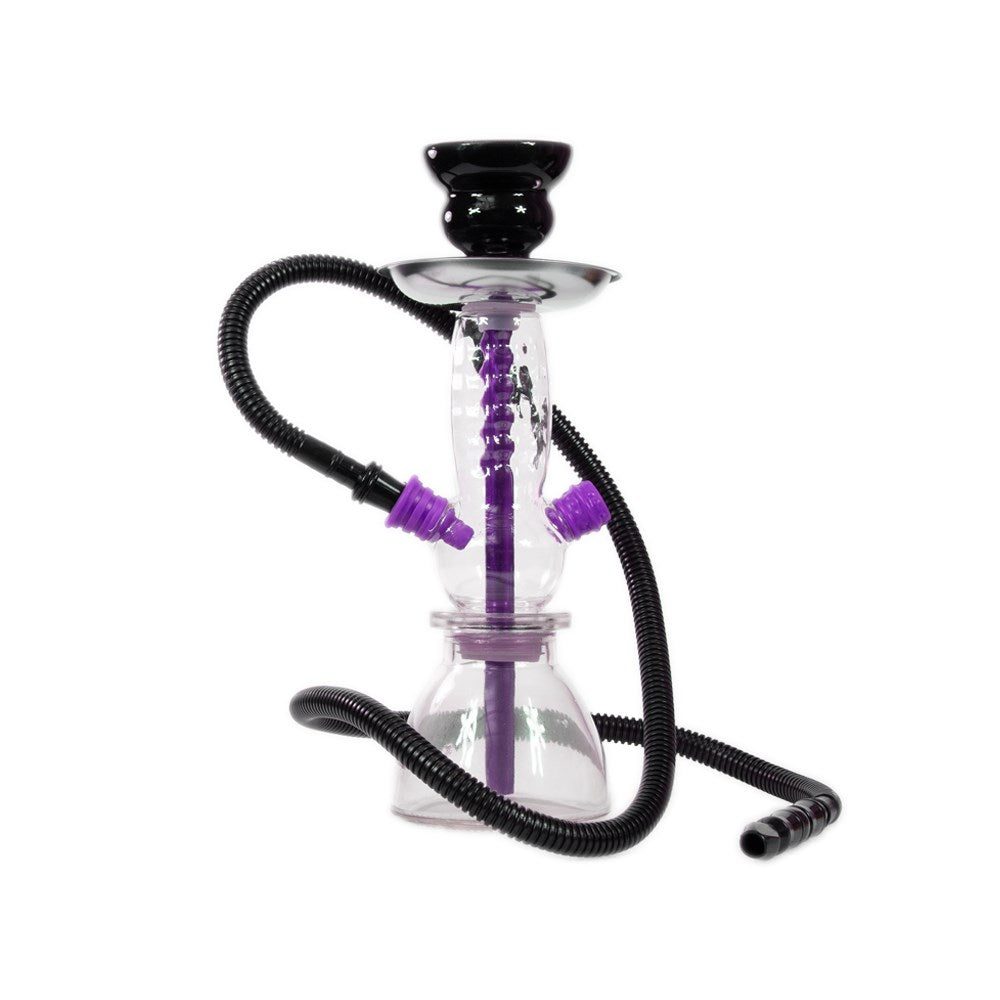 BADSHAH RINGS 1 HOSE HOOKAH - PURPLE