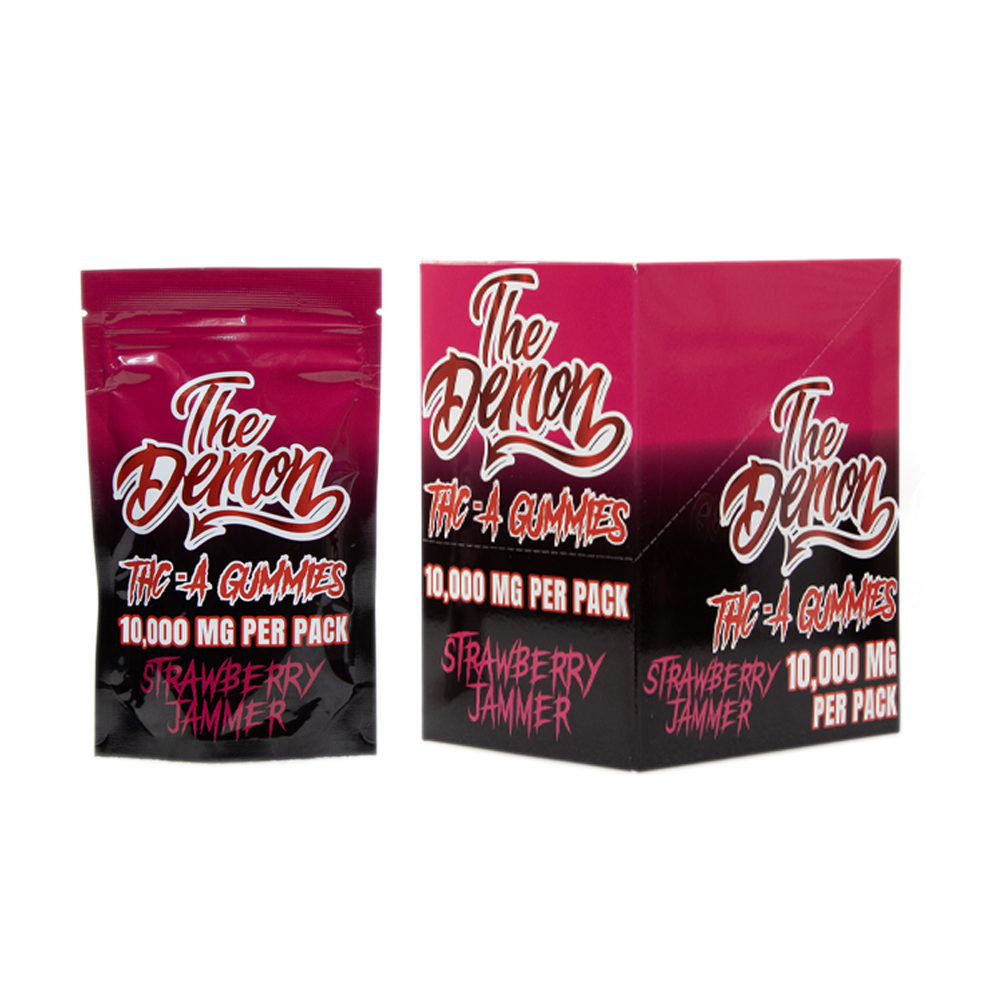 THE DEMON 10000MG THCA GUMMIES - STRAW JAMMER