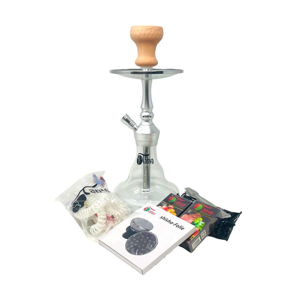 TANYA BASHA HOOKAH KIT - SILVER