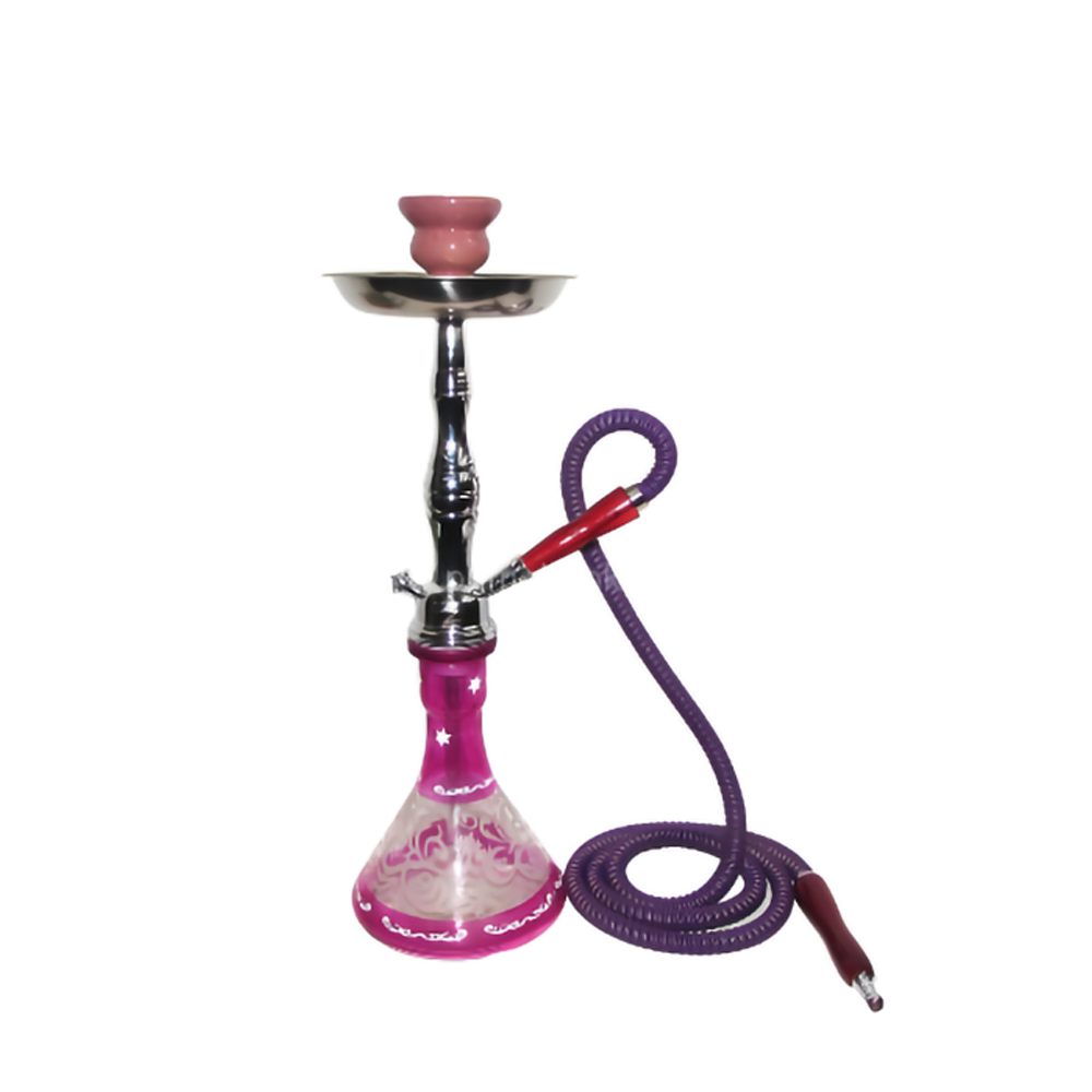 ZEBRA CLOUD 1HOSE 19" HOOKAH - PINK