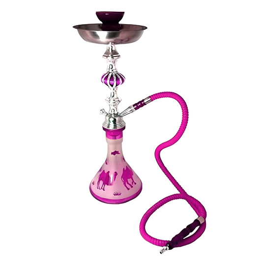 ZEBRA 17" CAMEL HOOKAH - PINK