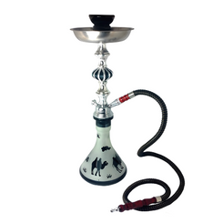 ZEBRA 17" CAMEL HOOKAH - BLACK