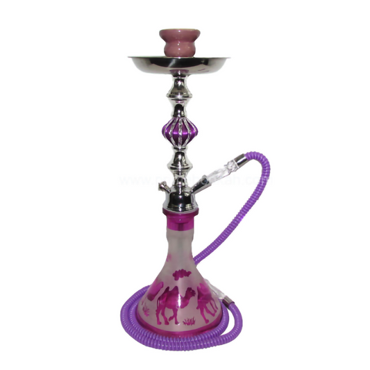 ZEBRA 17" CAMEL HOOKAH - PURPLE