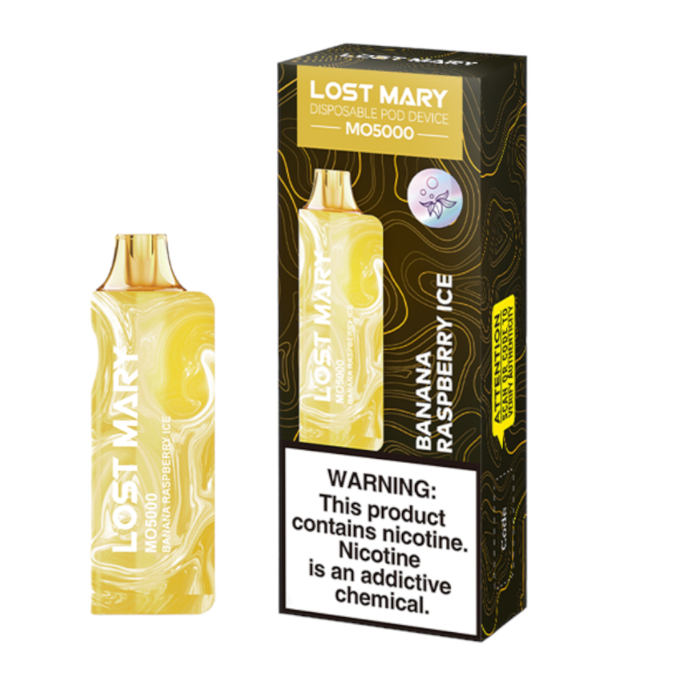 LOST MARY MO5000 5% NIC DISPOSABLE - BANANA RASPBERRY ICE