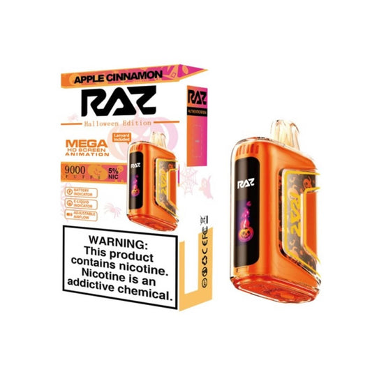 RAZ 5% NIC 9000PUFFS DISPOSABLE - APPLE CINNAMON