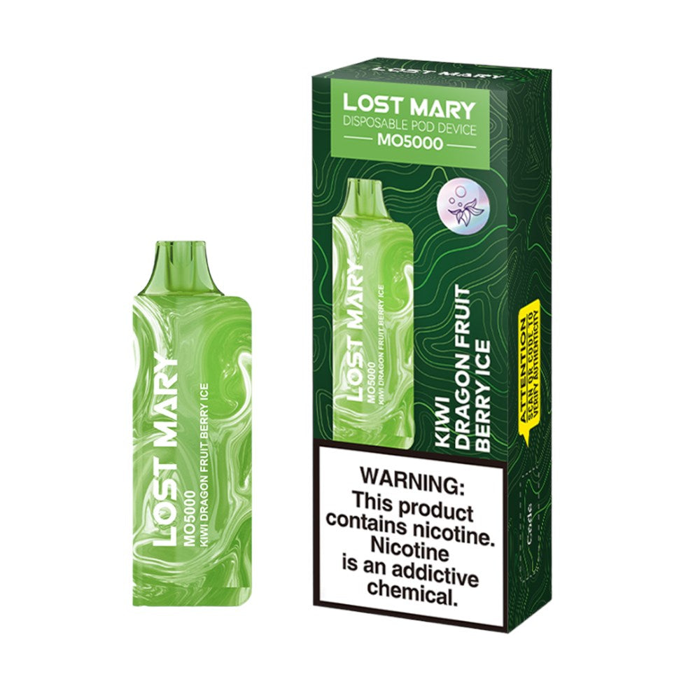 LOST MARY MO5000 5% NIC DISPOSABLE - KIWI DRAGON FRUIT BERRY ICE