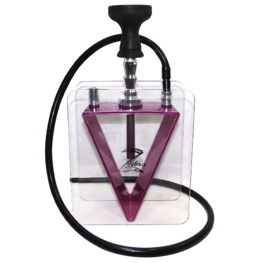 ZEBRA FOUNTAIN HOOKAH - PURPLE