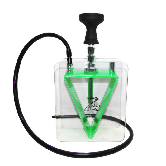 ZEBRA FOUNTAIN HOOKAH - GREEN