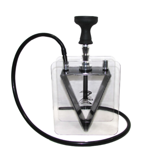 ZEBRA FOUNTAIN HOOKAH - BLACK