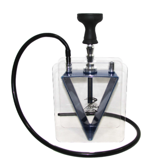 ZEBRA FOUNTAIN HOOKAH - BLUE