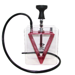 ZEBRA FOUNTAIN HOOKAH - RED