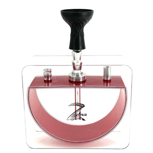 ZEBRA 14" PILLOW HOOKAH - RED