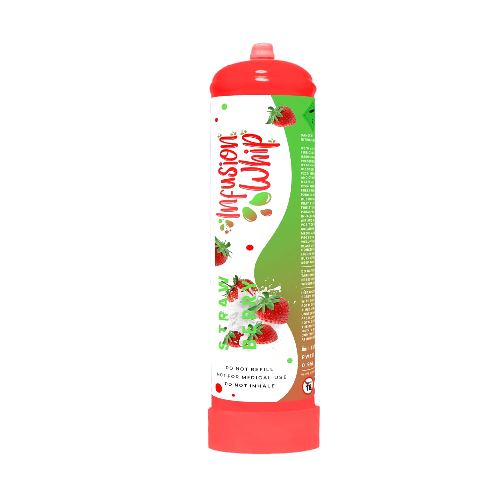 INFUSION UN1070 0.95L CREAM CHARGERS - STRAWBERRY