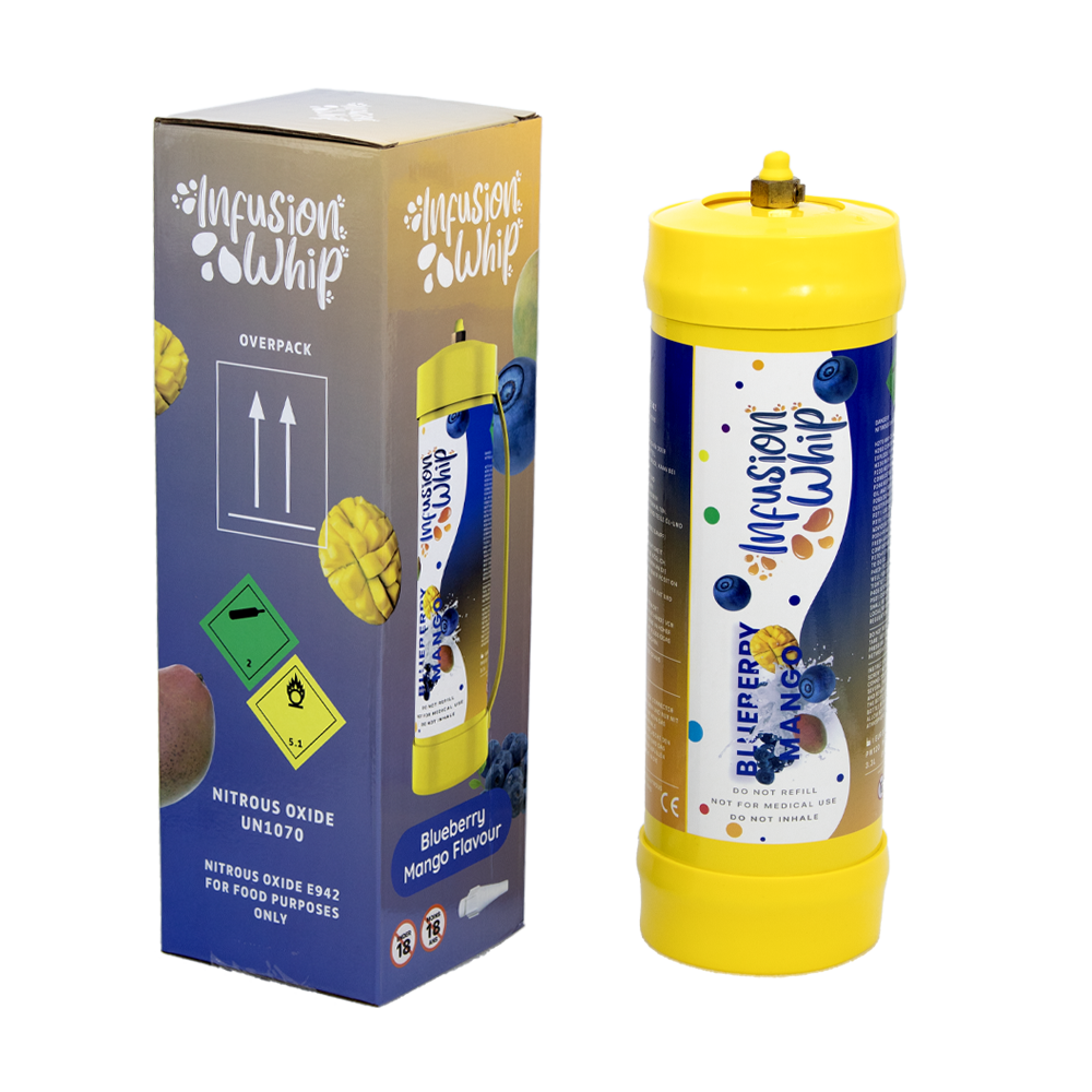 INFUSION UN1070 0.95L CREAM CHARGERS - BLUEBERRY MANGO