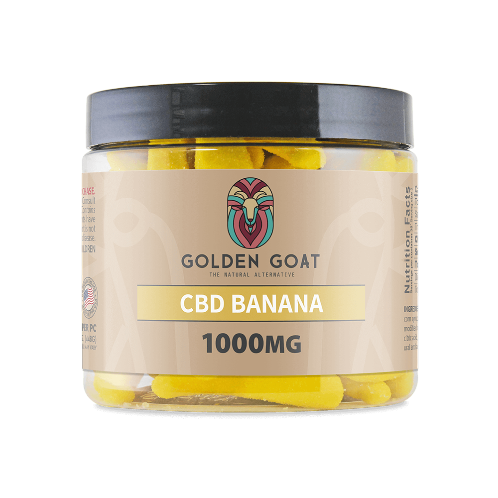 GOLDEN GOAT 1000MG GUMMIES - BANANA