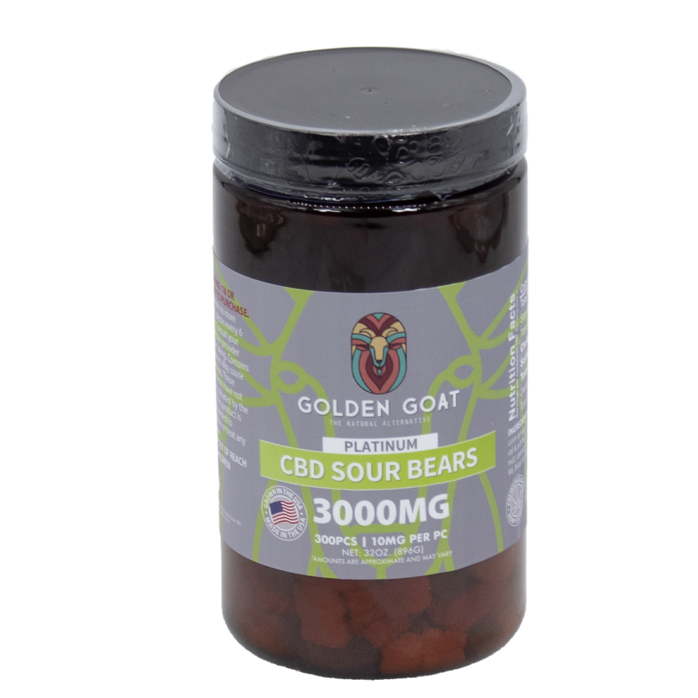 GOLDEN GOAT 3000MG GUMMIES - GUMMY BEARS