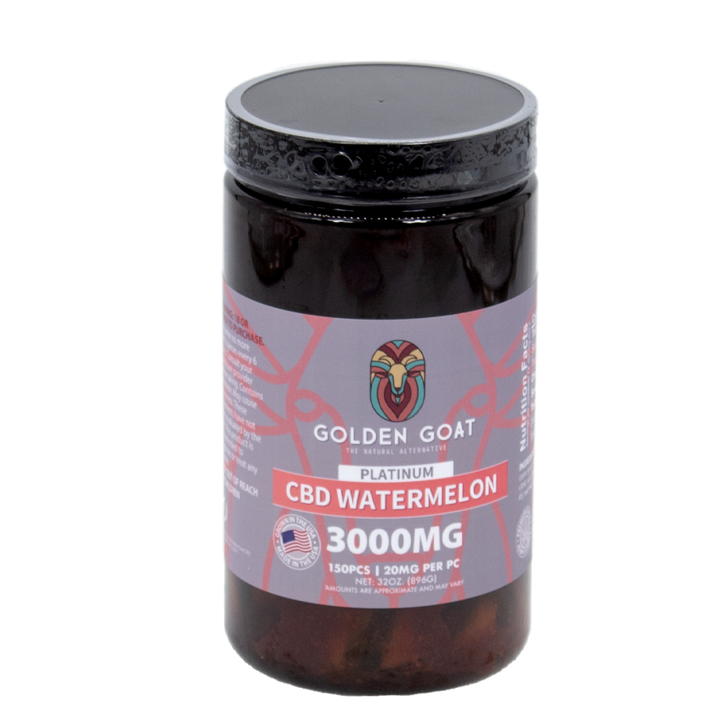 GOLDEN GOAT 3000MG GUMMIES - WATERMELON