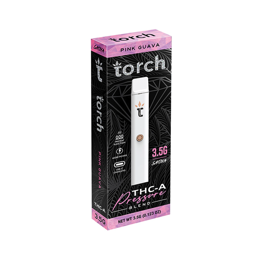 TORCH PRESSURE BLEND 3.5G THCA DISPOSABLE SATIVA - PINK GUAVA