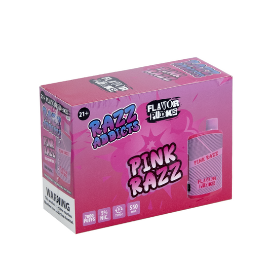 FLAVOR PUNKS 5% NIC DISPOSABLE - PINK RAZZ
