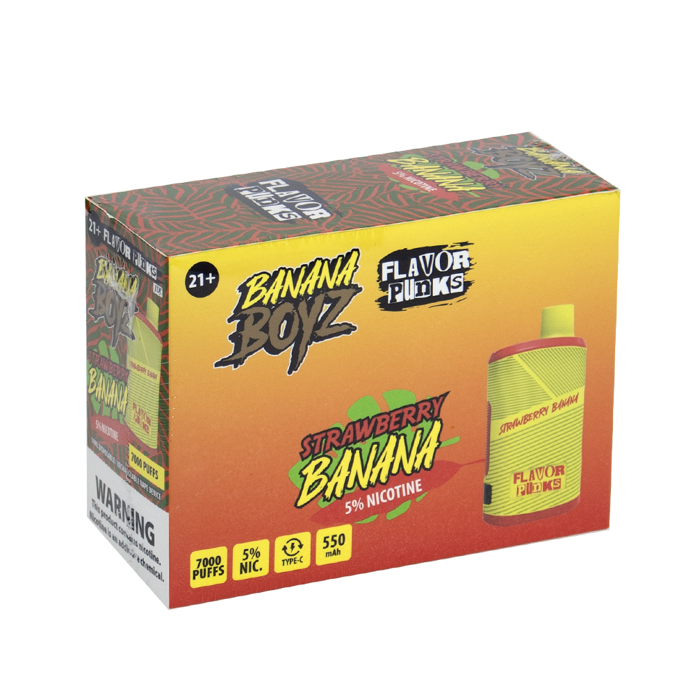 FLAVOR PUNKS 5% NIC DISPOSABLE - STRAW BANANA