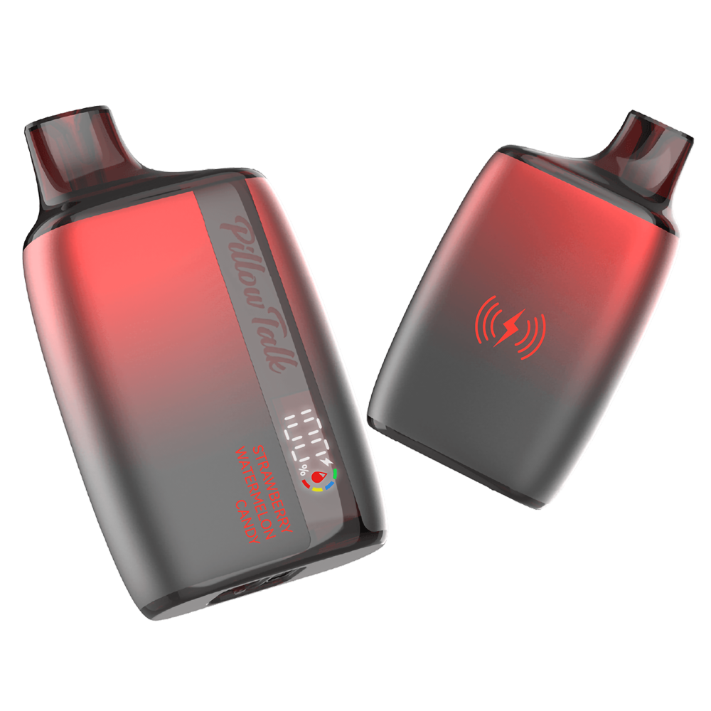PILLOW TALK 8500PUFFS 550MAH 5% NIC DISPOSABLE - STRAW WTRMLN CANDY