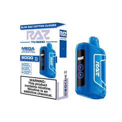 RAZ 5% NIC 9000PUFFS DISPOSABLE - BLUE RAZZ COTTON CLOUDS