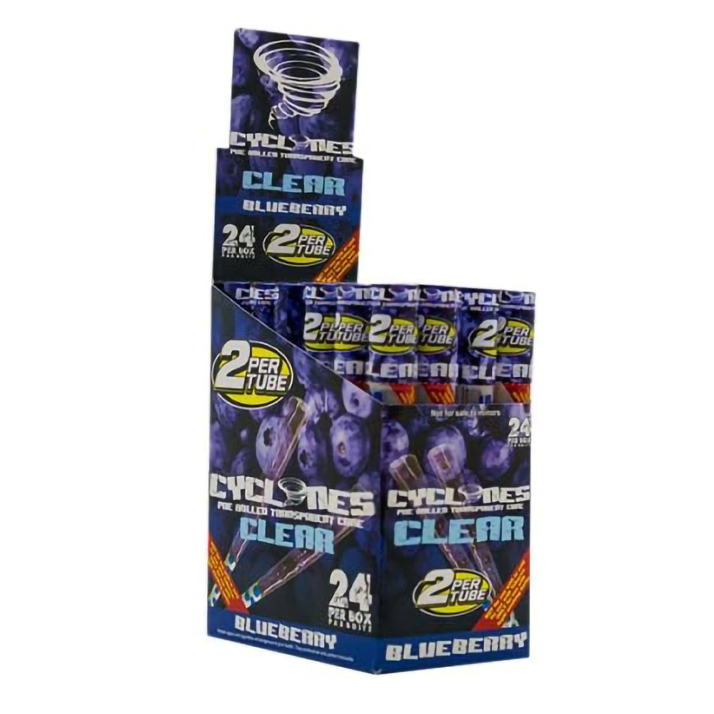 CYCLONES CLEAR TRANSPARENT CONE - BLUEBERRY