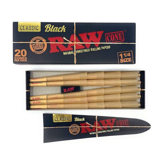 RAW BLACK PRE ROLLED CONE