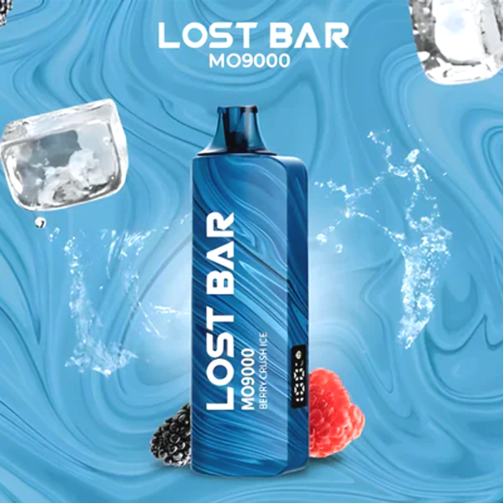 LOST BAR MO9000 5% NIC DISPOSABLE - BERRY CRUSH ICE