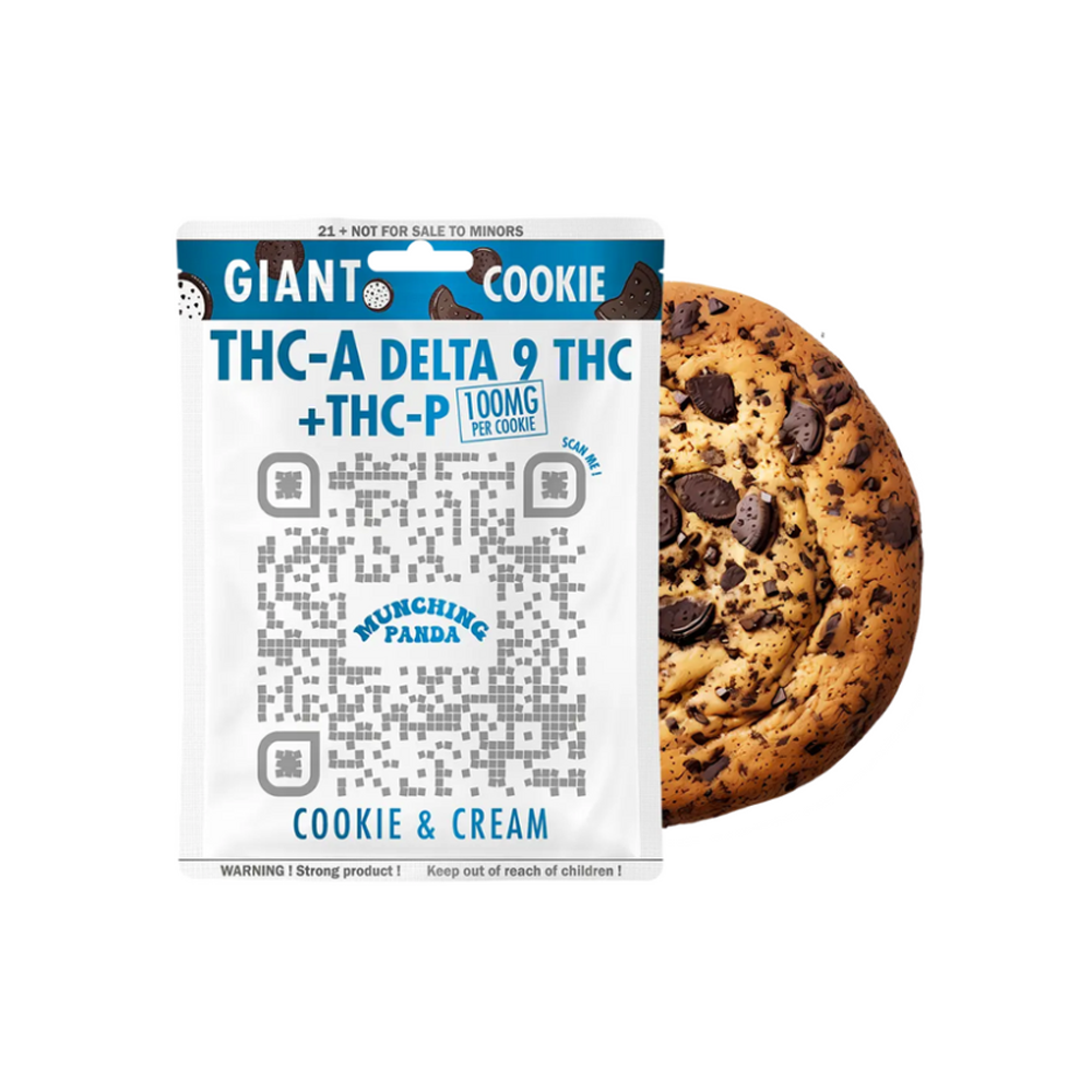 MUNCHING PANDA 100MG THCA/D9THC/THCP COOKIES - COOKIES&CREAM