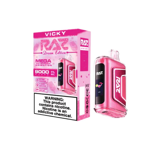 RAZ 5% NIC 9000PUFFS DISPOSABLE - VICKY (PINK LEMONADE)