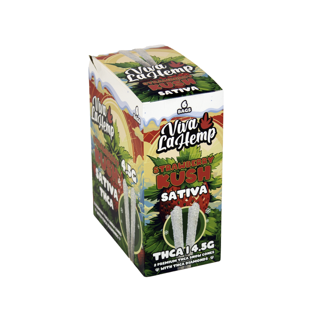VIVA LA HEMP 4.5G 2CTS SNOW CONES SATIVA - STRAW KUSH