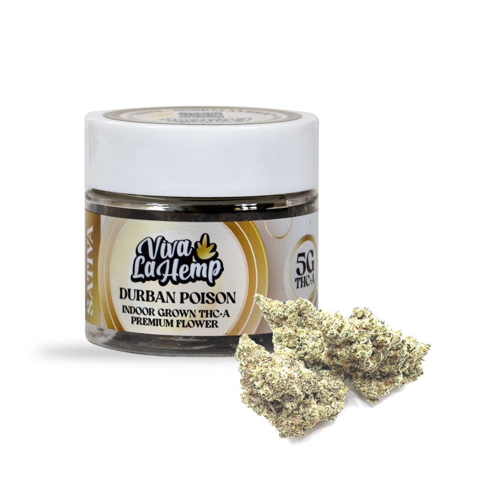 VIVA LA HEMP THCA 5G FLOWER SATIVA - DURBAN POISON