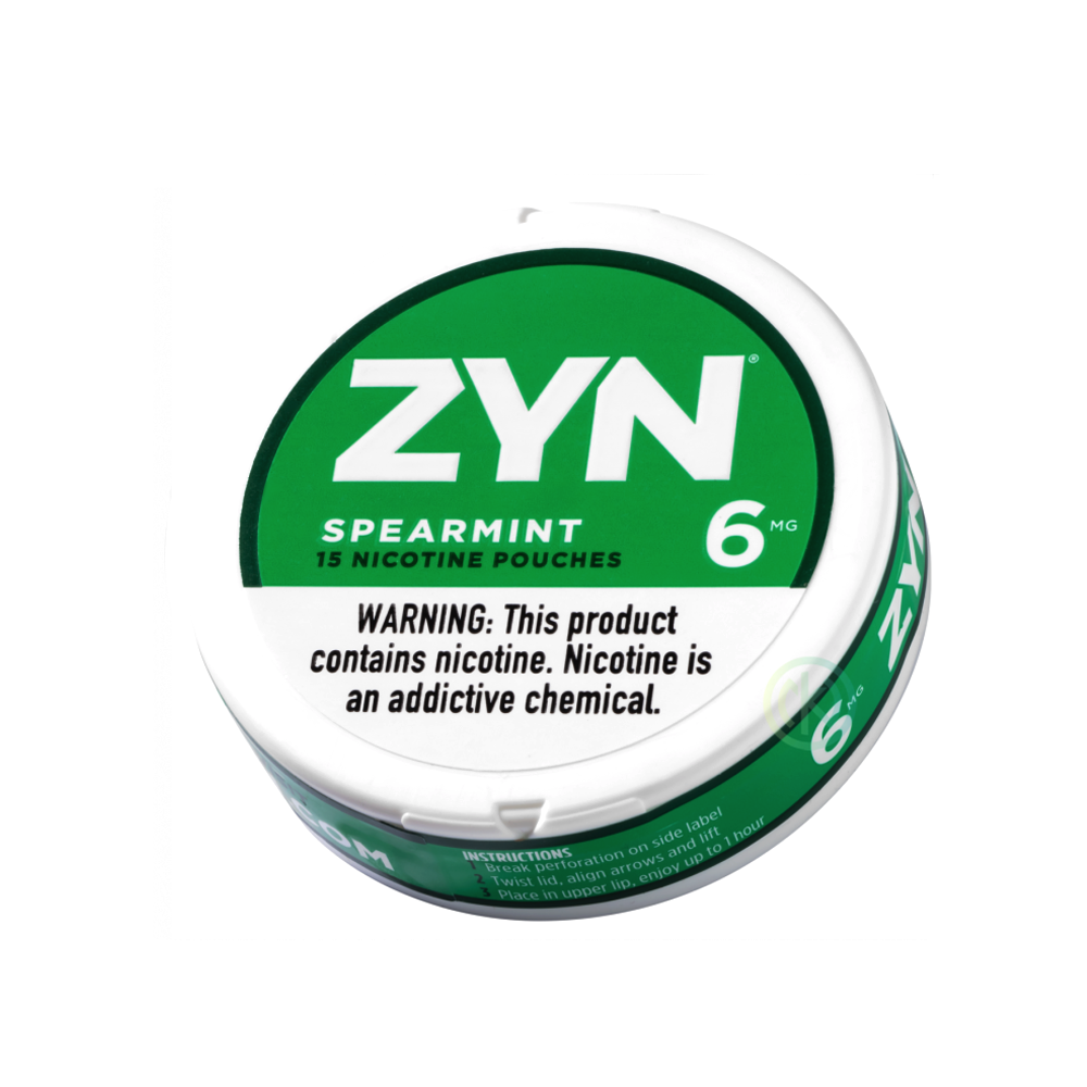 ZYN NICOTINE 6MG POUCHES - SPEARMINT