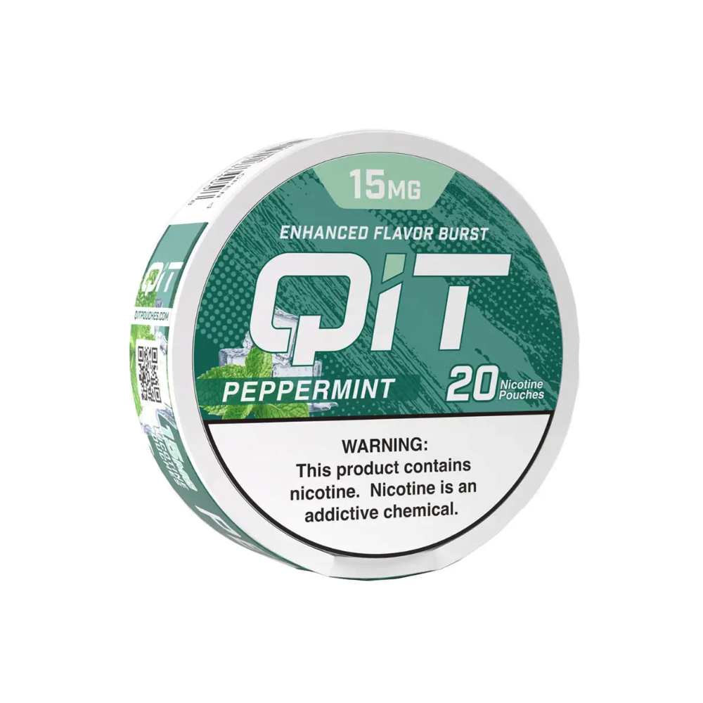 QIT NICOTINE 15MG POUCHES - PEPPERMINT