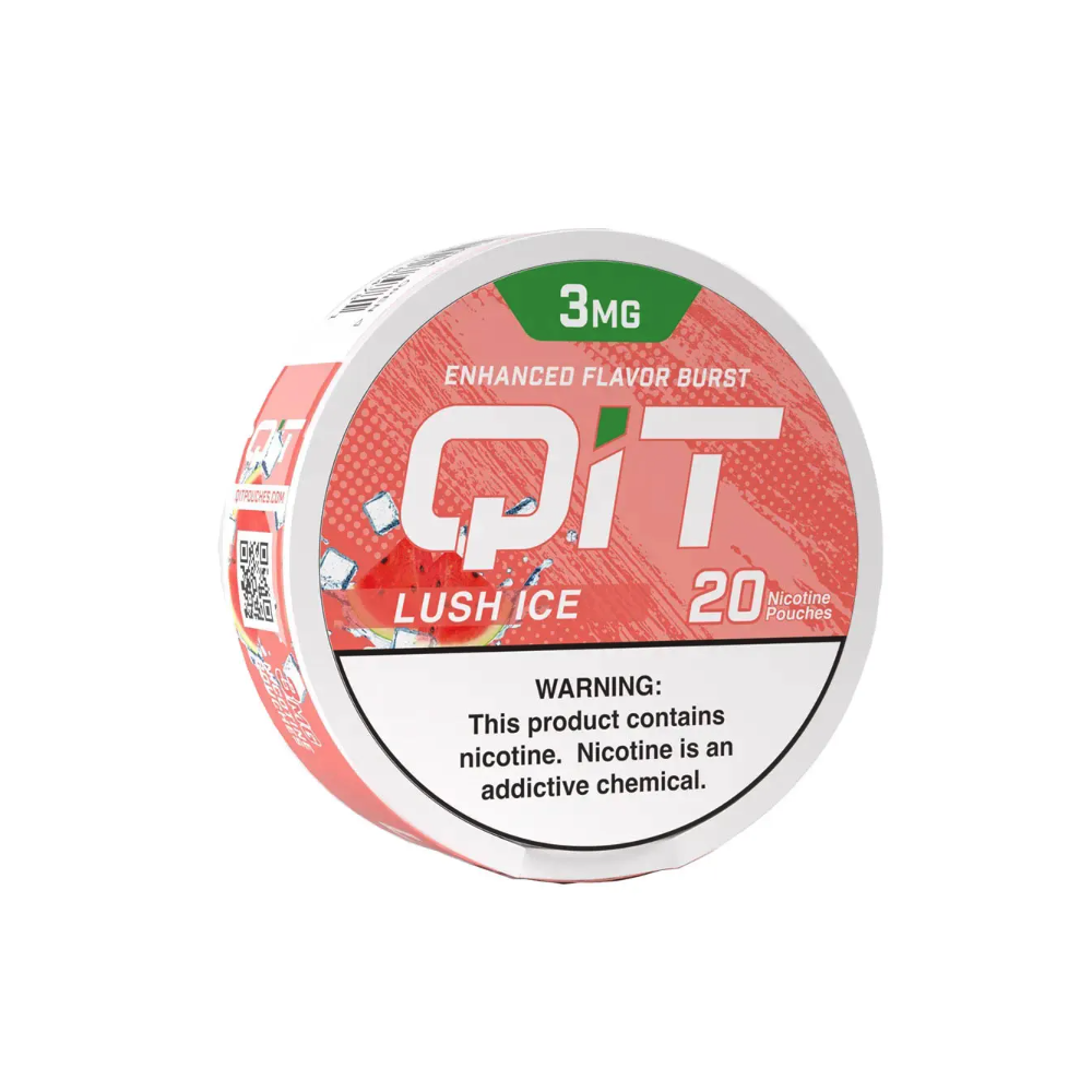 QIT NICOTINE 3MG POUCHES - LUSH ICE