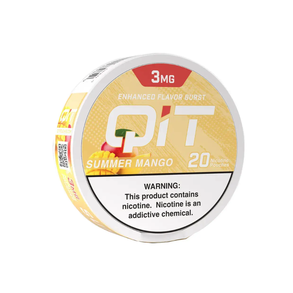 QIT NICOTINE 3MG POUCHES - MANGO