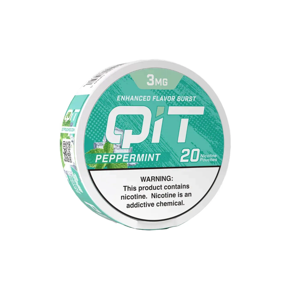 QIT NICOTINE 3MG POUCHES - PEPPERMINT