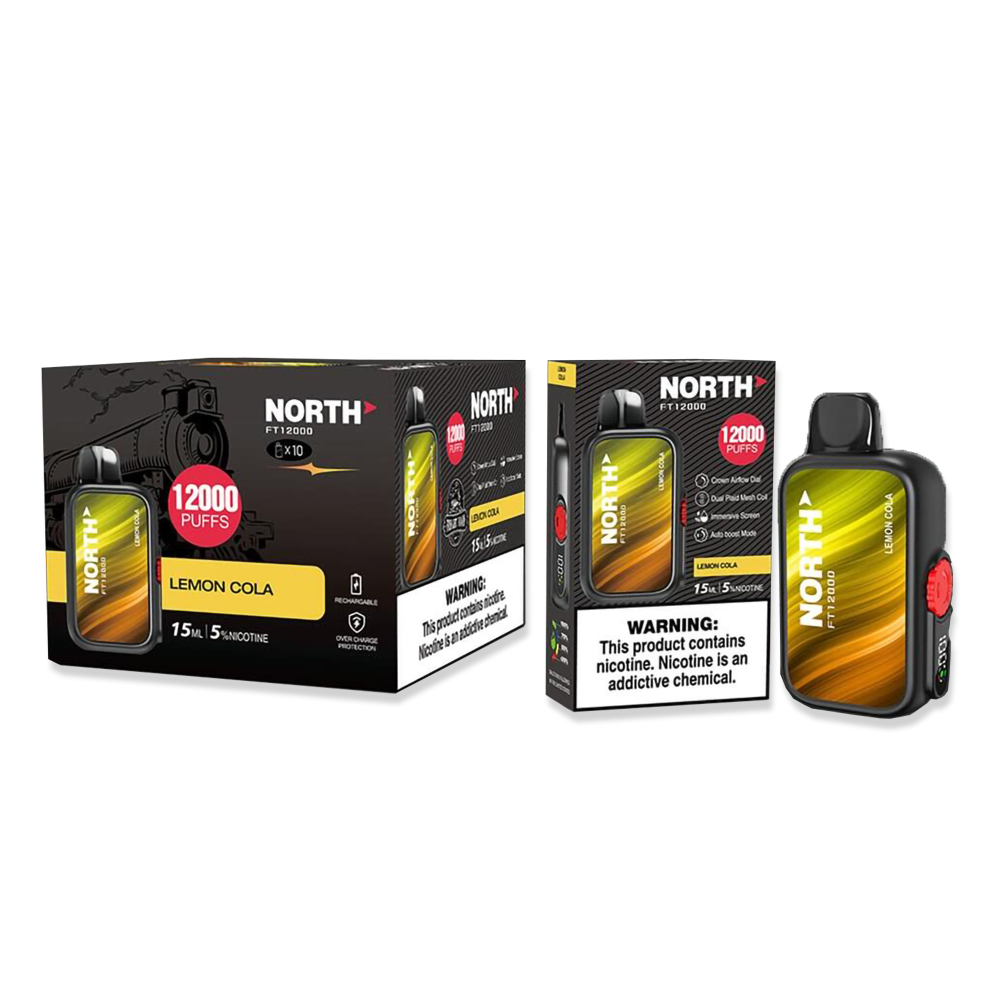 NORTH FT12000 PUFFS 5% NIC DISPOSABLE - LEMON COLA