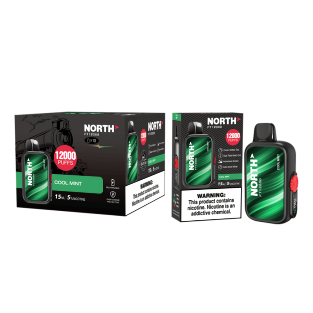 NORTH FT12000 PUFFS 5% NIC DISPOSABLE - COOL MINT