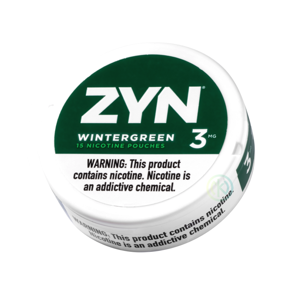 ZYN NICOTINE 3MG POUCHES - WINTERGREEN